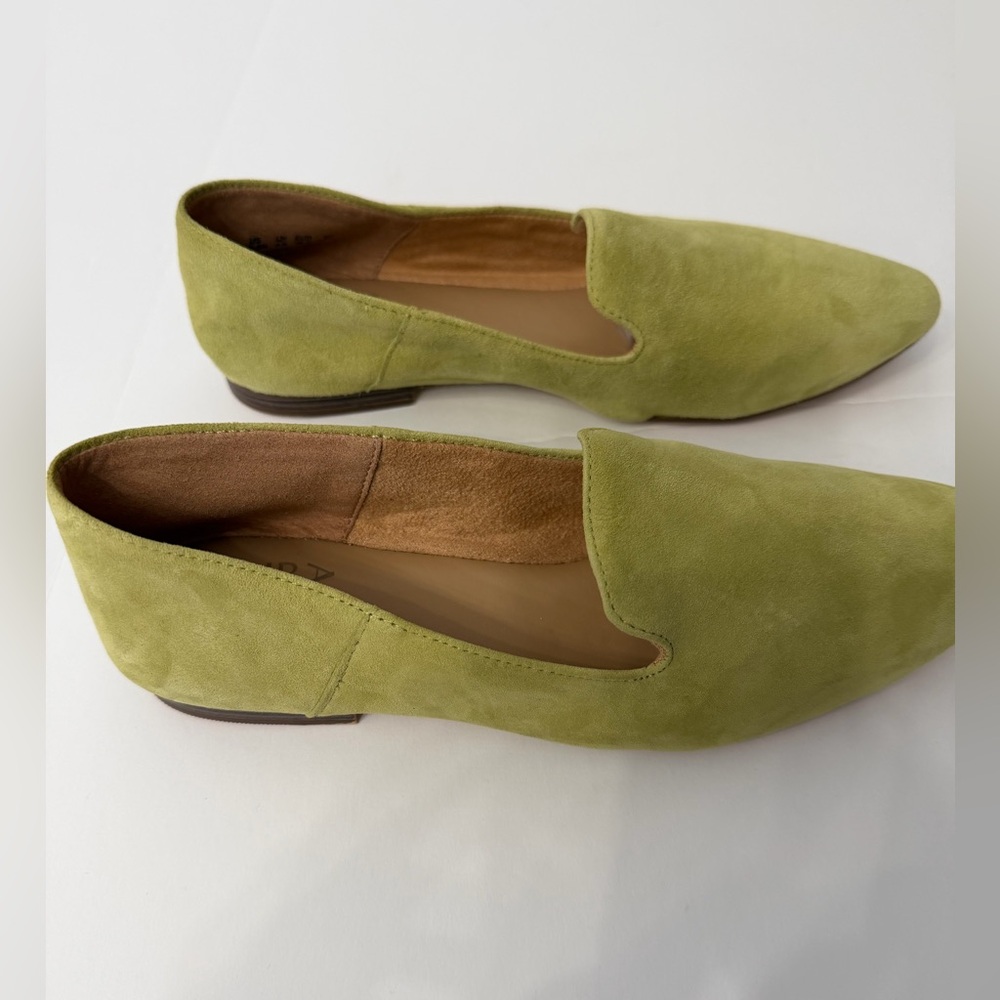 Naturalizer Lorna Olive Leather  Flats Loafer Size 6.5M
